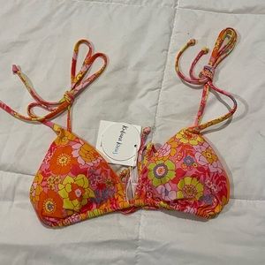 kulani kini Bikini top large Sunny sangria